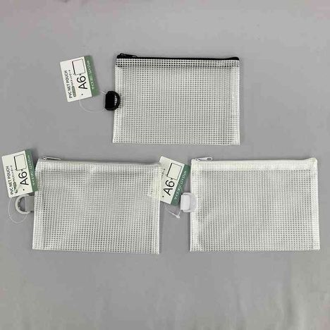 Ｄフック付ＰＶＣネットポーチ　Ａ６の商品画像