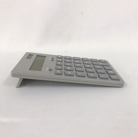 ソーラー付電卓　１２桁　グレーの3番目の写真