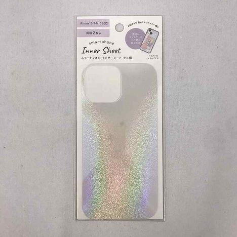 スマホインナーシート２Ｐ　ラメの画像