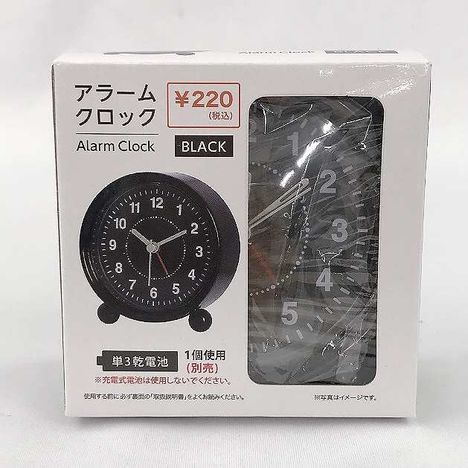 アラームクロック　黒の商品画像