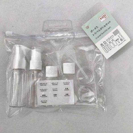 ポーチ入トラベルボトルセットの商品画像