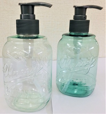 ポンプボトル　ガラス風　３２０ＭＬの商品画像