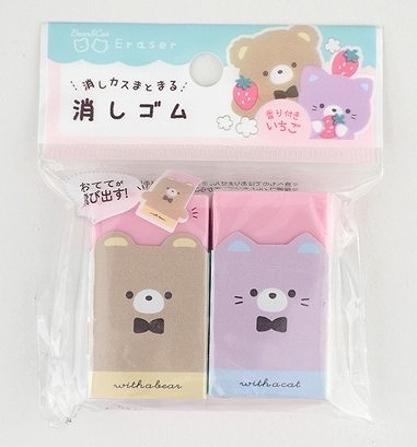 消しゴム　くまねこの商品画像