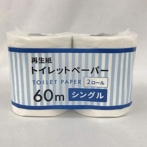 トイレットペーパーシングル６０Ｍ　２Ｐの画像
