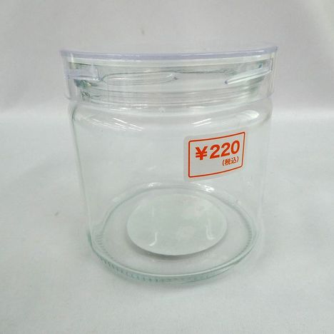 クリア蓋ガラス容器５８０ｍｌの商品画像