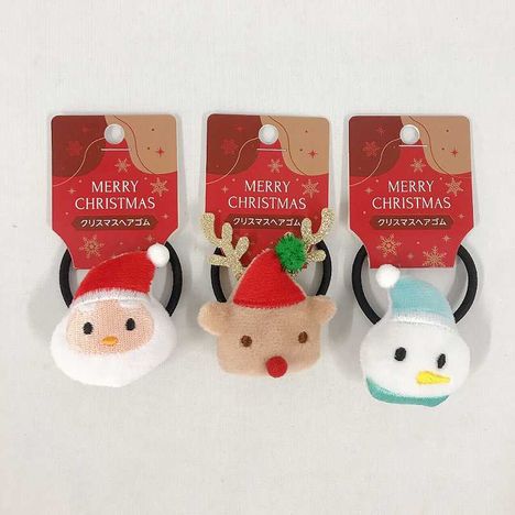 ２６クリスマスヘアゴムの画像