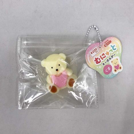 むにゅっとキーホルダー　くま　ＰＫの商品画像