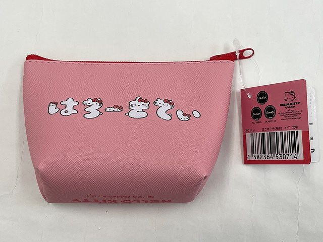 キティ　ミニポーチ（舟形）　文字の2番目の写真