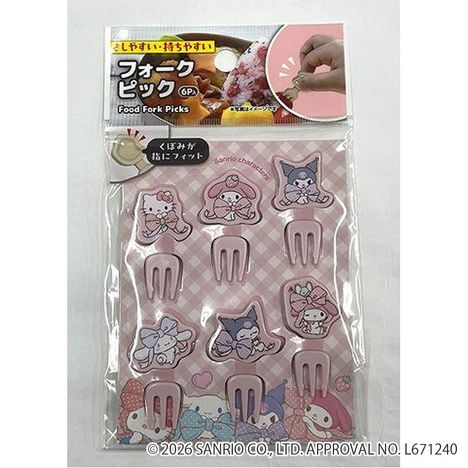 サンリオキャラクターズ　リボン　フォークピックスの画像