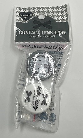 キティ　コンタクトケース　モノトーンの商品画像