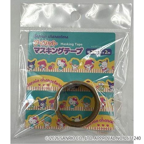 ダイカットマスキングテープ　スイーツ　サンリオキャラクターズの画像