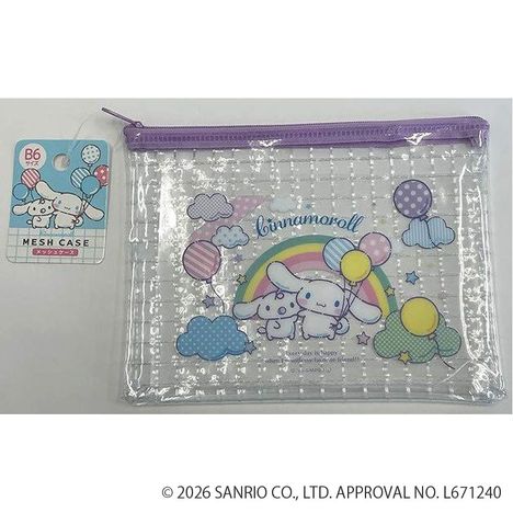 シナモロール　ＰＶＣメッシュケースＢ６の画像