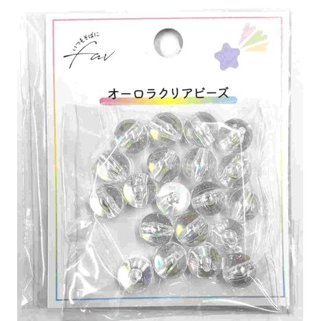 オーロラクリアビーズ　１０ＭＭ　２０Ｐの商品画像