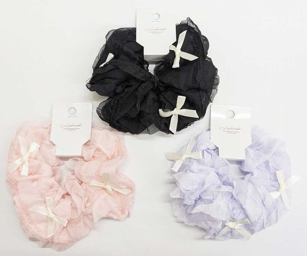 リボン付フリルシュシュの商品画像