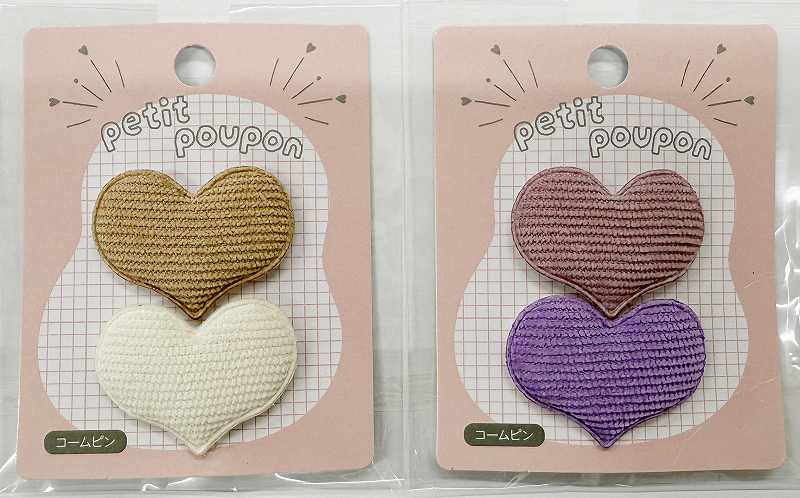 ハートコームピン　２Ｐの商品画像