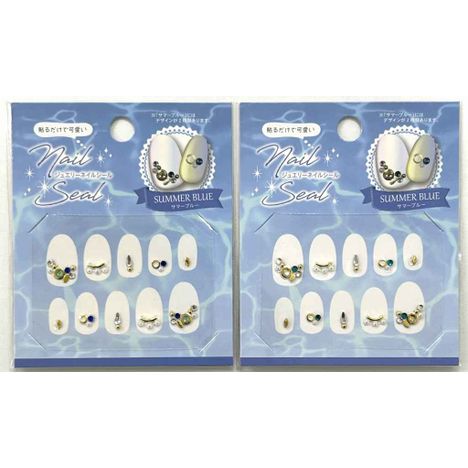 ジュエリーネイルシール　サマーブルーの商品画像
