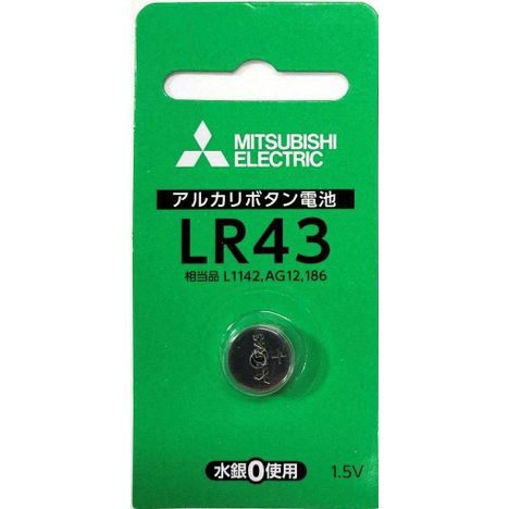 三菱　アルカリボタン電池　ＬＲ４３の商品画像