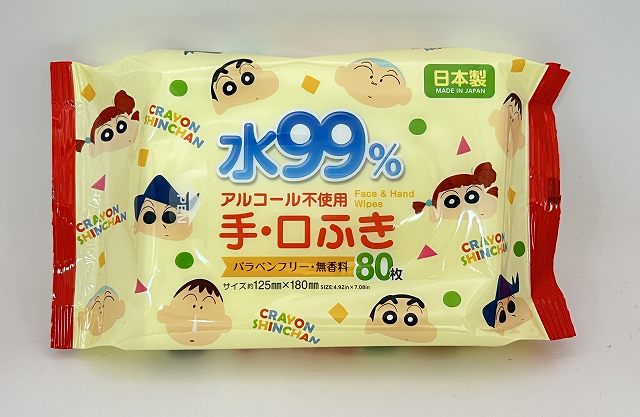 手口ふき８０枚　しんちゃん　フレンドの画像