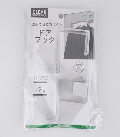 ドアフック（クリアー）の画像
