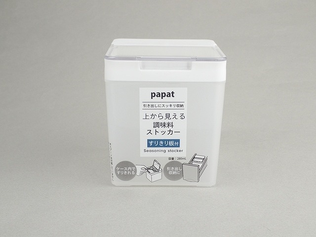 ｐａｐａｔ上から見える調味料ストッカーの画像