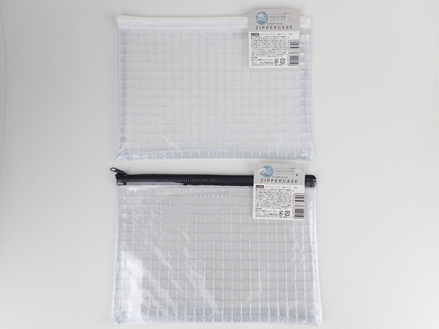 Ａ５ファスナーケース　片面メッシュの商品画像