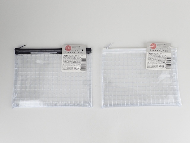 Ｂ６ファスナーケース　片面メッシュの商品画像
