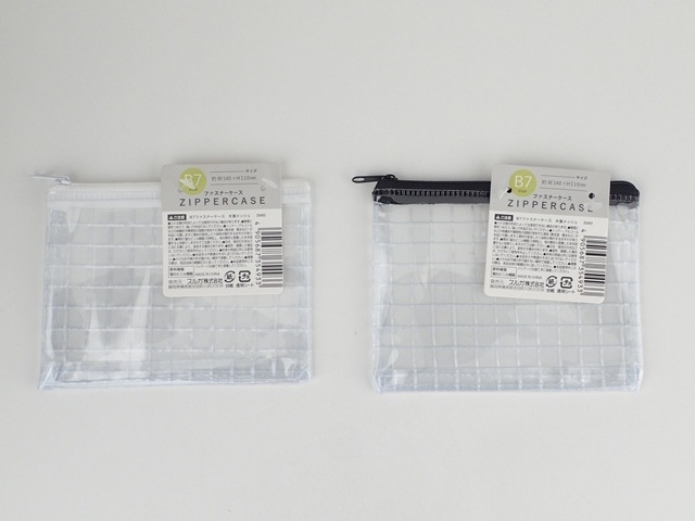 Ｂ７ファスナーケース　片面メッシュの商品画像