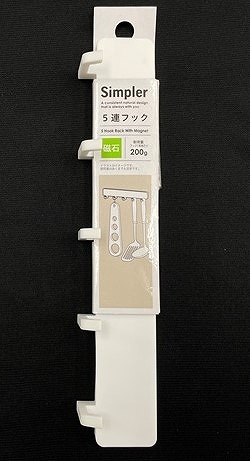 ＳＩＭマグネット５連フックの商品画像