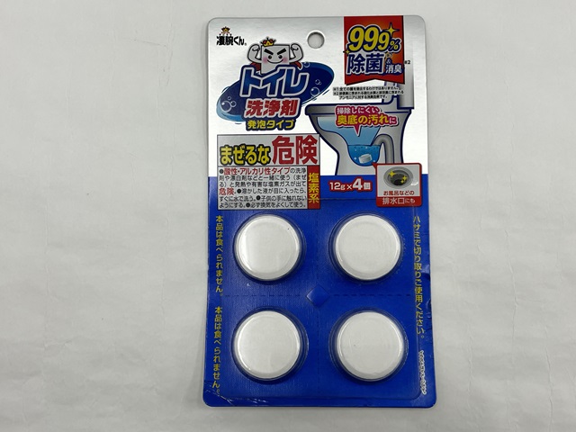 凄腕　トイレ用洗浄剤大粒タイプ４個入の画像