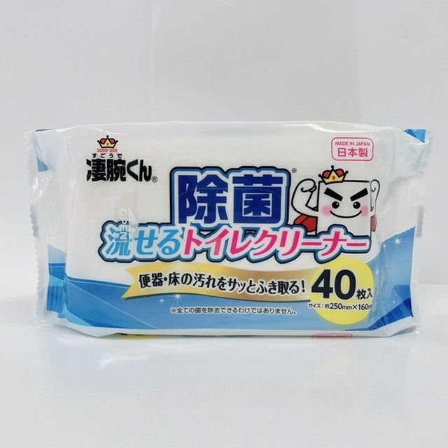 凄腕　除菌流せるトイレクリーナー４０枚の商品画像