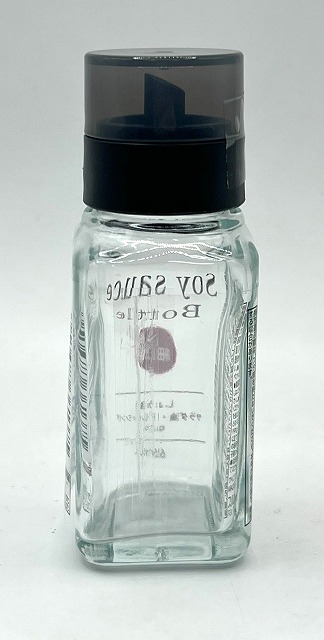 角型ガラス製細口醤油ボトルの2番目の写真