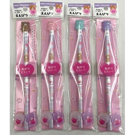 スイートモッチーズマスコット付きえんぴつの商品画像