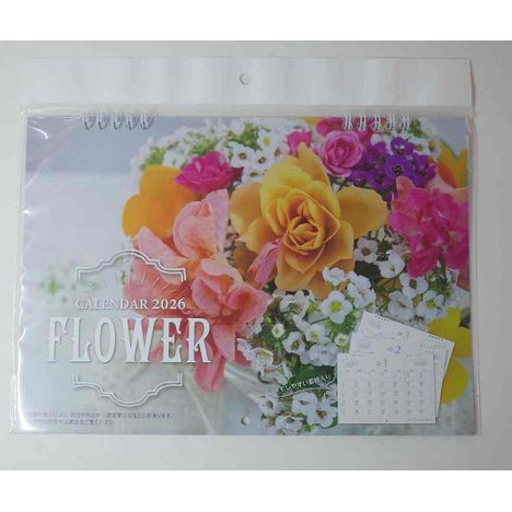 ２６カレンダー　Ｂ４リング　ＦＬＯＷＥＲの商品画像