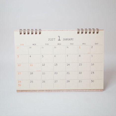 ２０２７　卓上カレンダー　スタンプ文字の3番目の写真
