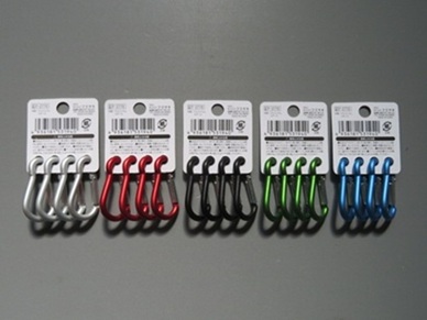 カラビナ・キーフック瓢箪型４Ｐの2番目の写真