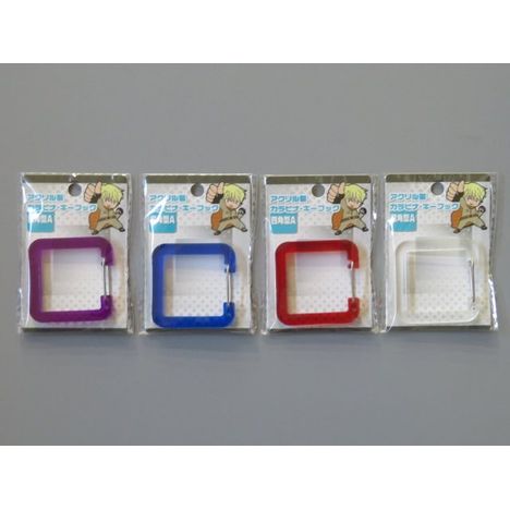 アクリル製カラビナ・キーフック四角型　Ａの商品画像