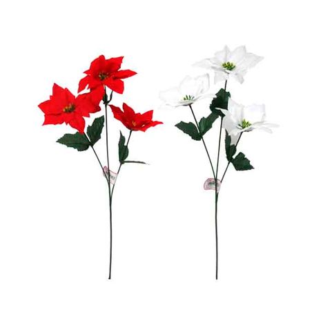 ポインセチア３輪　Ｌの画像