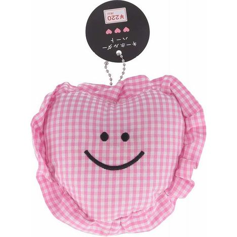 ハートキーホルダー　チェックＰＫの商品画像