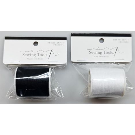 万能糸　２００Ｍ　白黒アソートの商品画像