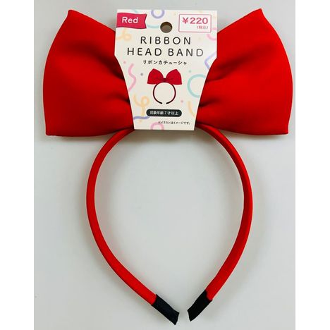 リボンカチューシャ　赤の商品画像