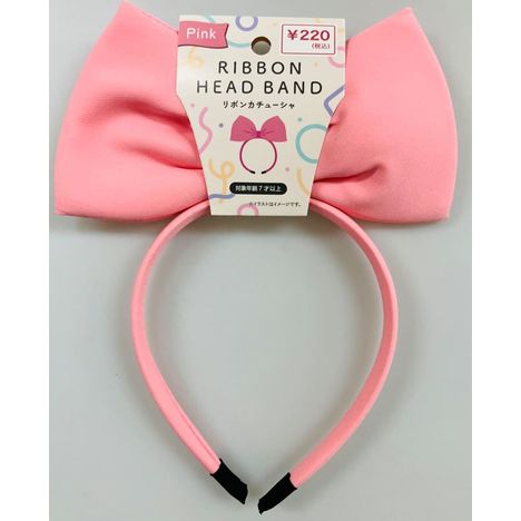 リボンカチューシャ　ピンクの商品画像