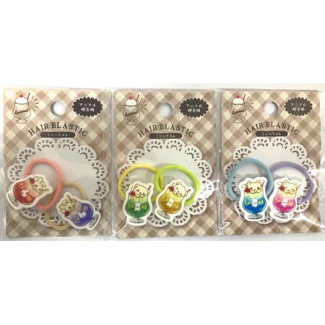 ミニヘアゴム２本入　アニマル喫茶柄の商品画像