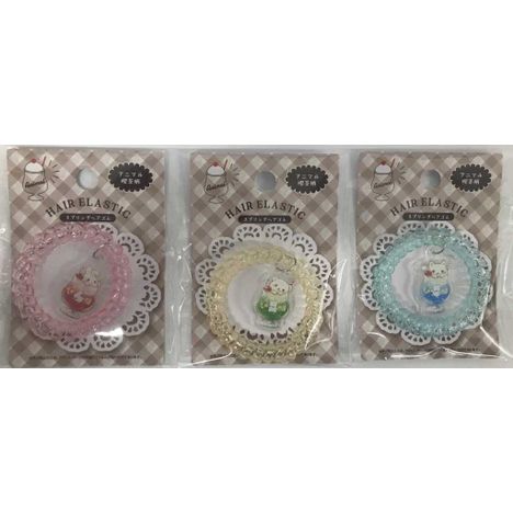 スプリングヘアゴム　アニマル喫茶柄の商品画像