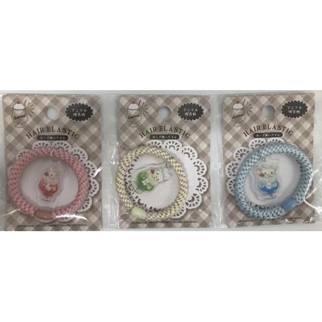 ロープ風ヘアゴム　アニマル喫茶柄の商品画像