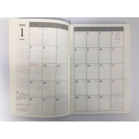 ２６スケジュール帳パステル月曜始Ａ５の3番目の写真