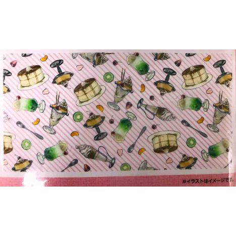 レジャーシート　レトロ喫茶柄の3番目の写真