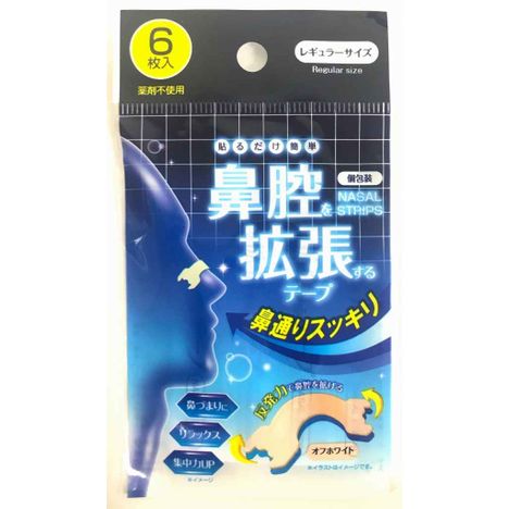 鼻腔を拡張するテープ６枚入の画像