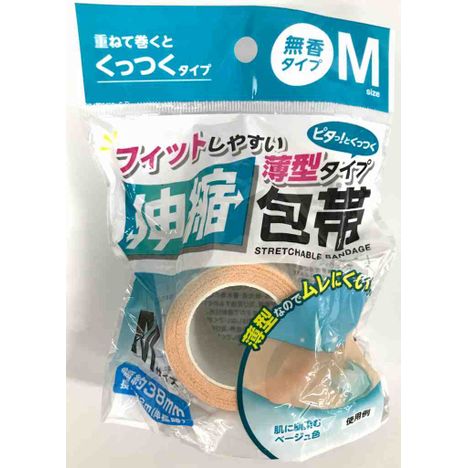 くっつく伸縮包帯薄型Ｍの商品画像