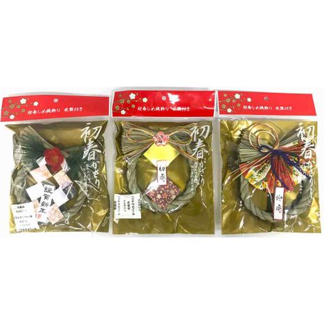 迎春しめ縄飾り　吸盤付きの商品画像