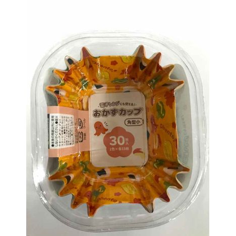 おかずカップ　お弁当柄　角型小３０枚の商品画像